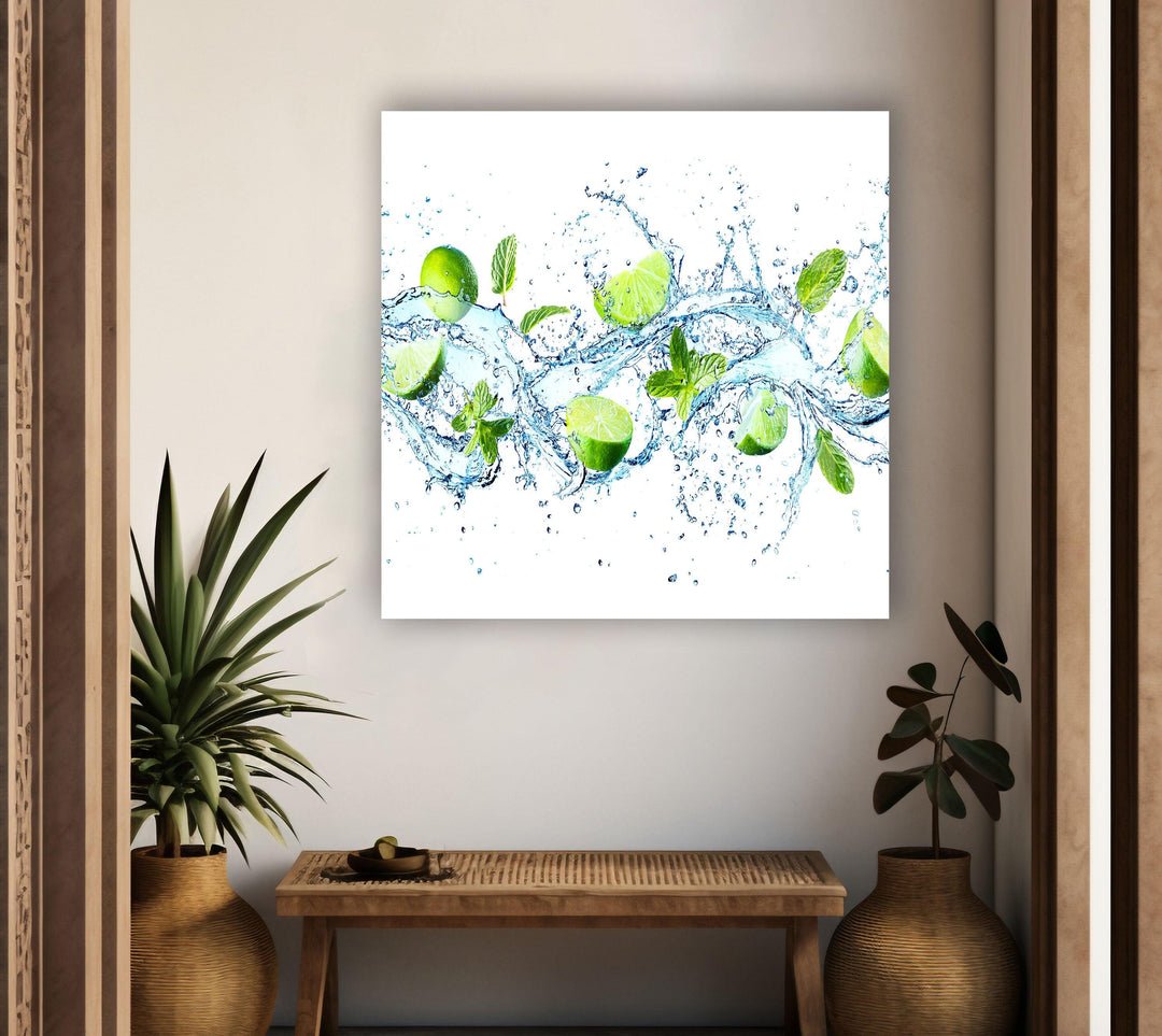 Citrus Fruit Kitchen Glass Wall Art, art glass wall art, glass wall art pictures