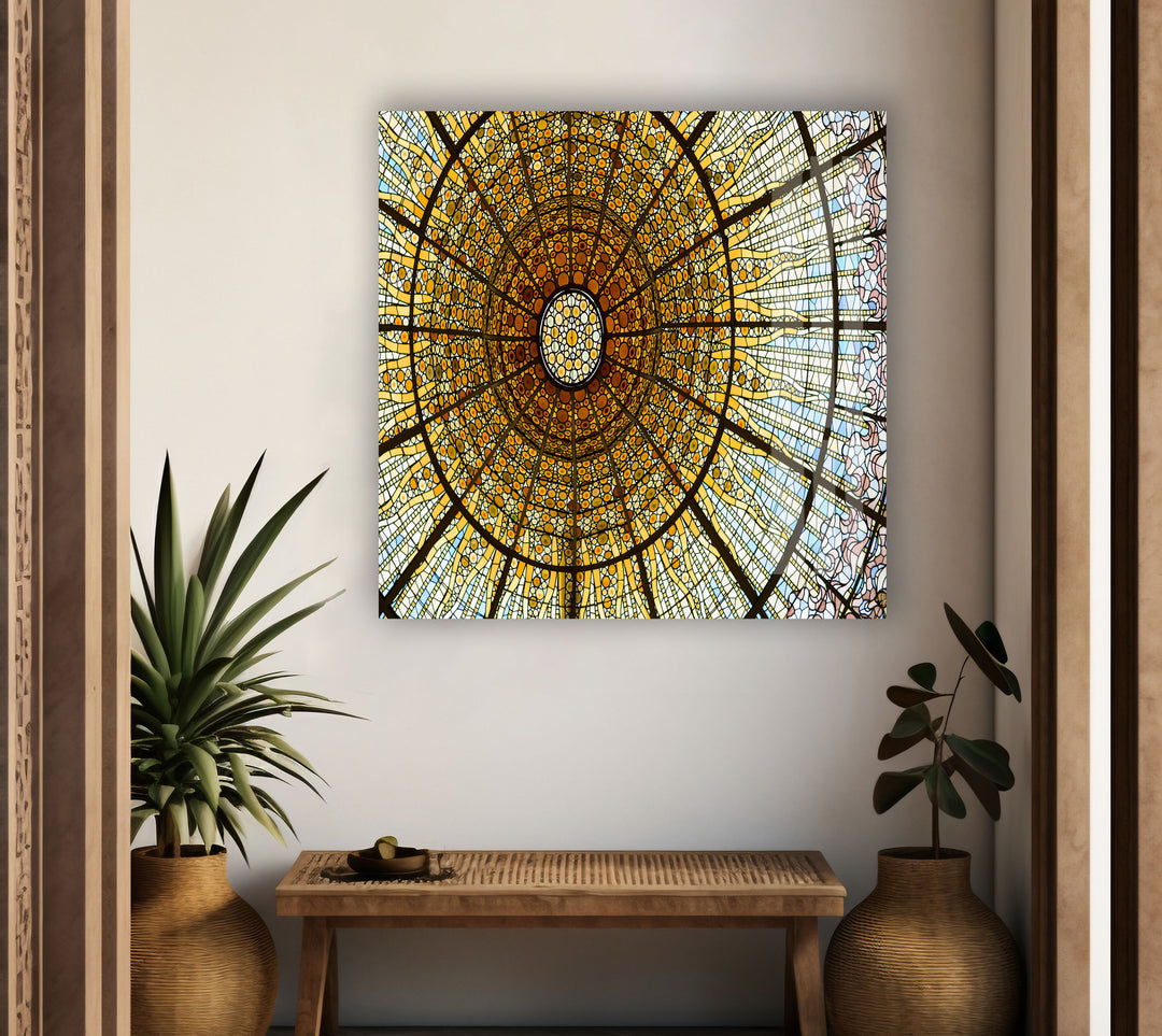 Barcelona Palau de la Musica Glass Wall Art custom glass photo prints, large glass prints