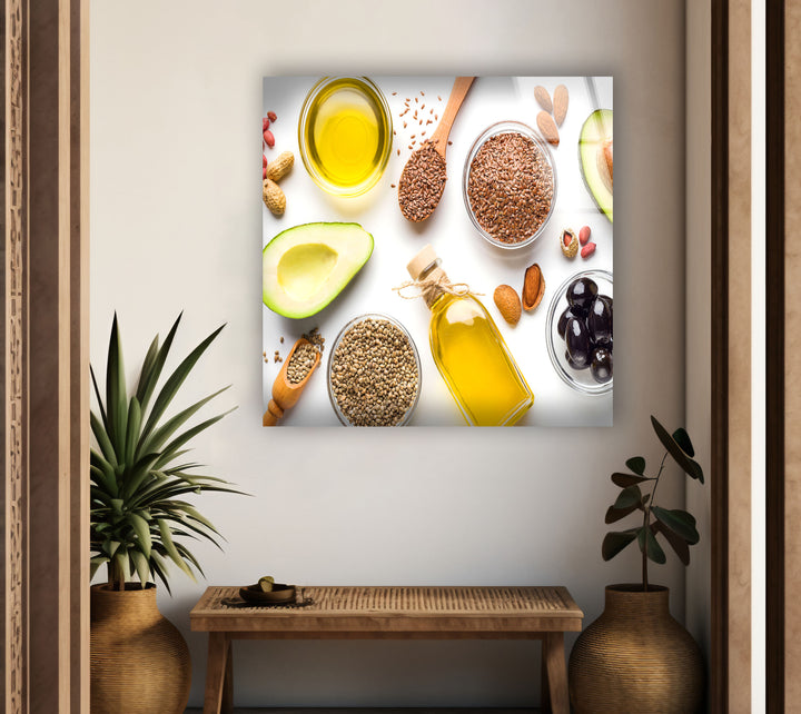 Vivid Kitchen Glass Wall Art, custom glass pictures, glass art prints