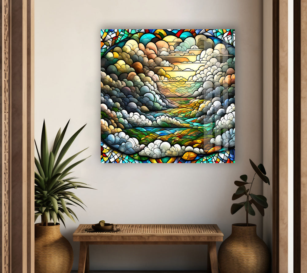 Illustration In Stained Glass Wall Art art glass wall art, glass wall art pictures