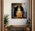 Hindu Lord Ganesha Tempered Glass Wall Art - MyPhotoStation