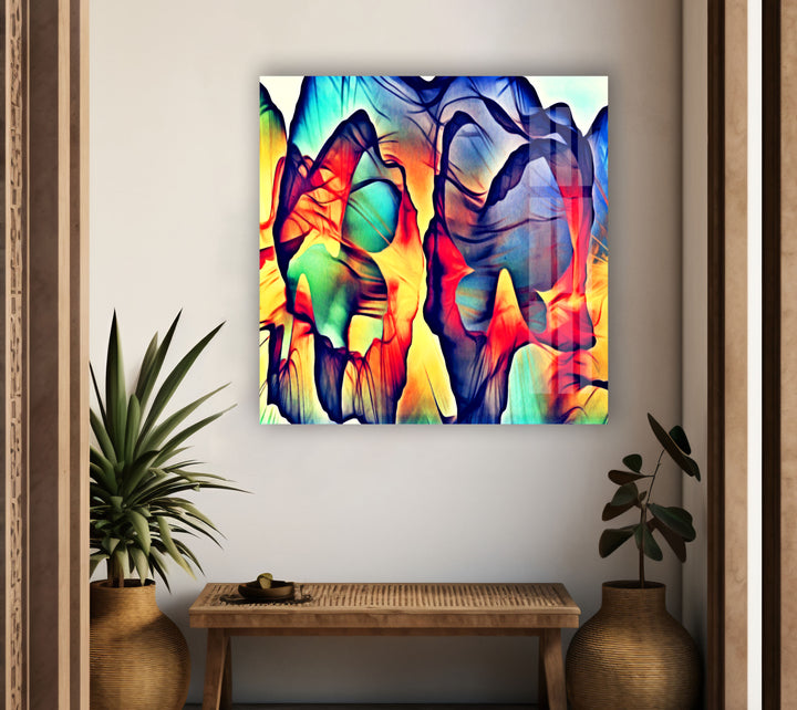 Colorful Abstract Vivid Glass Wall Art art glass wall art, glass wall art pictures
