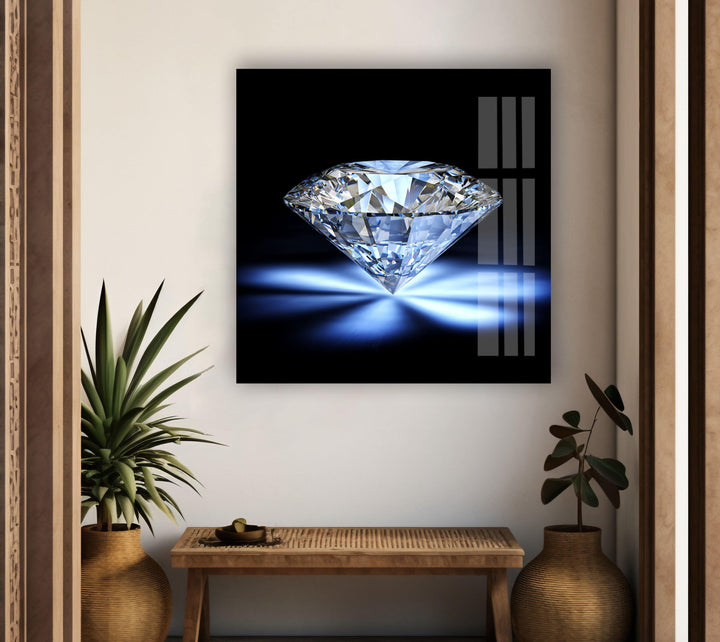 Shining Diamond Tempered Glass Wall Art - MyPhotoStation