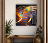 Colorful Indian Elephant Glass Print Wall Art Ideas