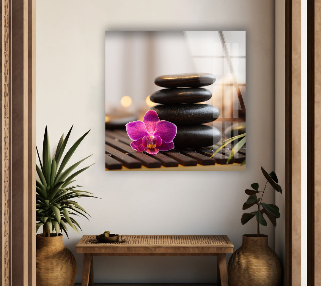 Pink Zen Spa Stones Glass Photos & Cool Art Prints