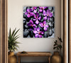 Orchid and Stones Tempered Glass Wall Art