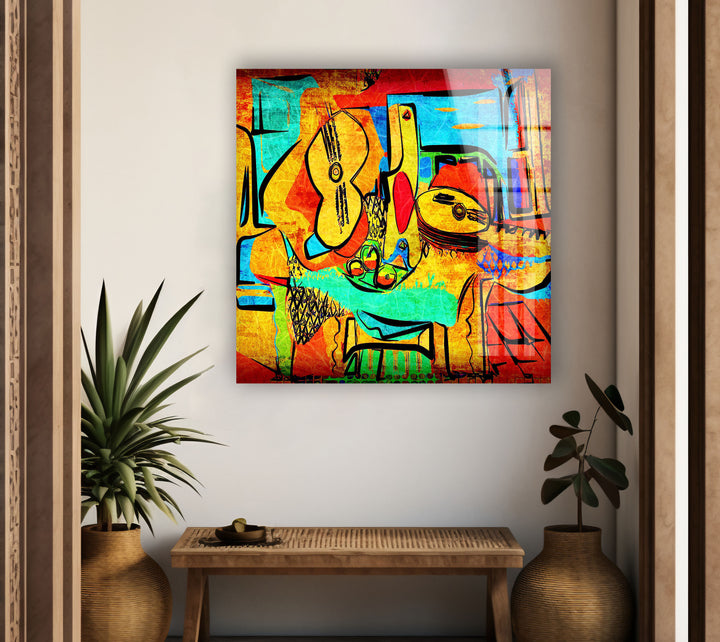 Pablo Picasso Painting  Stained Glass Panels Designs