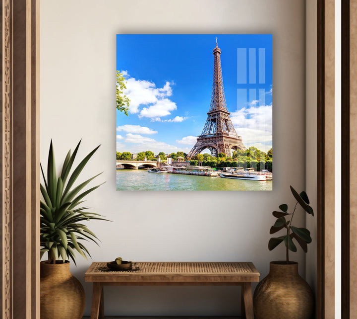 Eiffel Tower France Paris Glass Wall Art, glass photo prints, glass picture prints