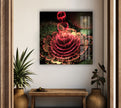 Abstract Red Flower Tempered Glass Printing Wall Art-artdesigna-glass-printing-wall-art-tempered-prints-decor