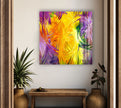 Fractal glass wall art