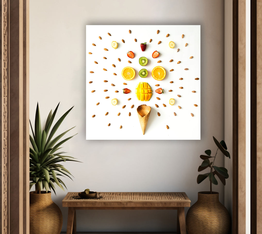 Colorful Fruits Glass Wall Art, glass photo prints, glass picture prints