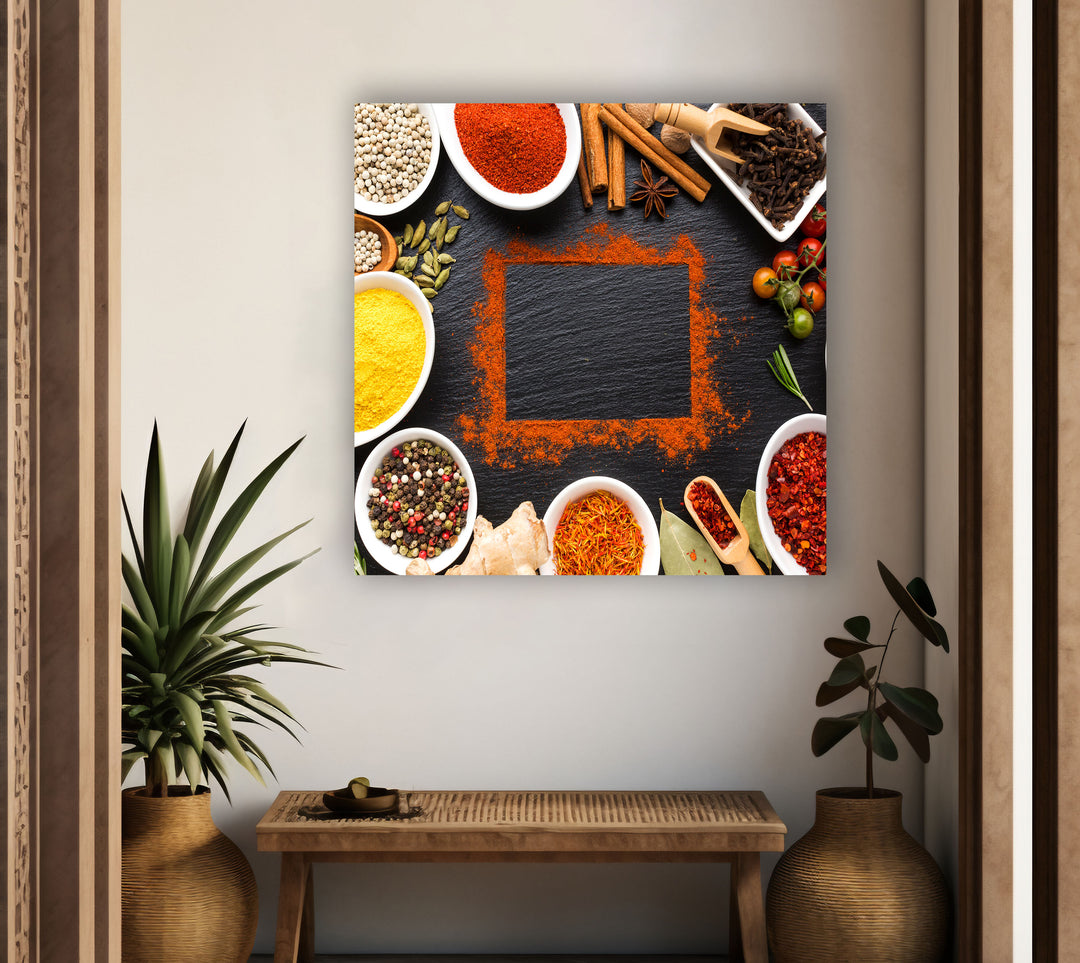 Personalized Kitchen Tempered Glass Wall Art