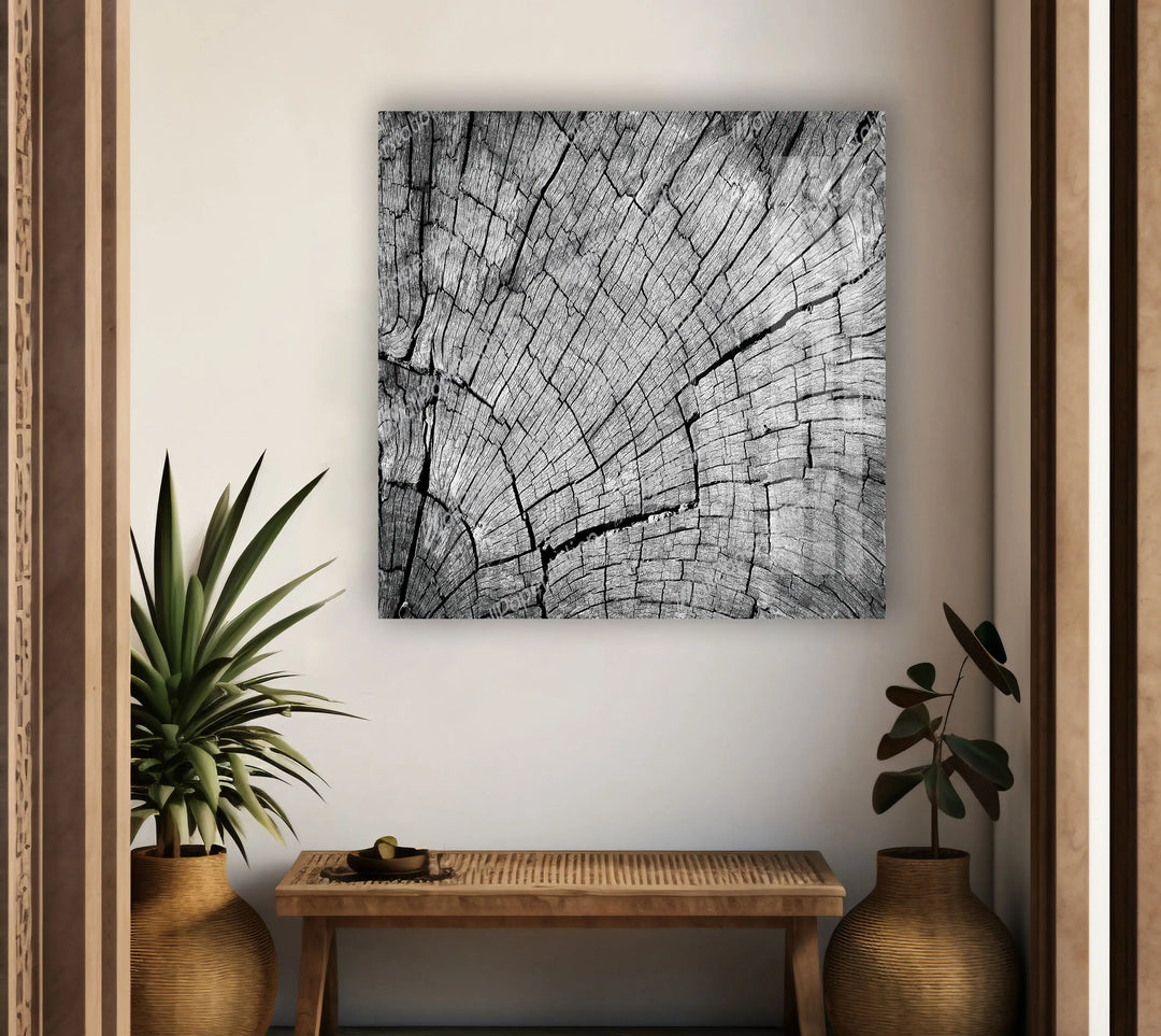 Body Tree Wood Pattern Glass Wall Art, glass photo prints, glass picture prints