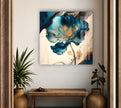 Marble Flower Tempered Glass Wall Art - MyPhotoStation