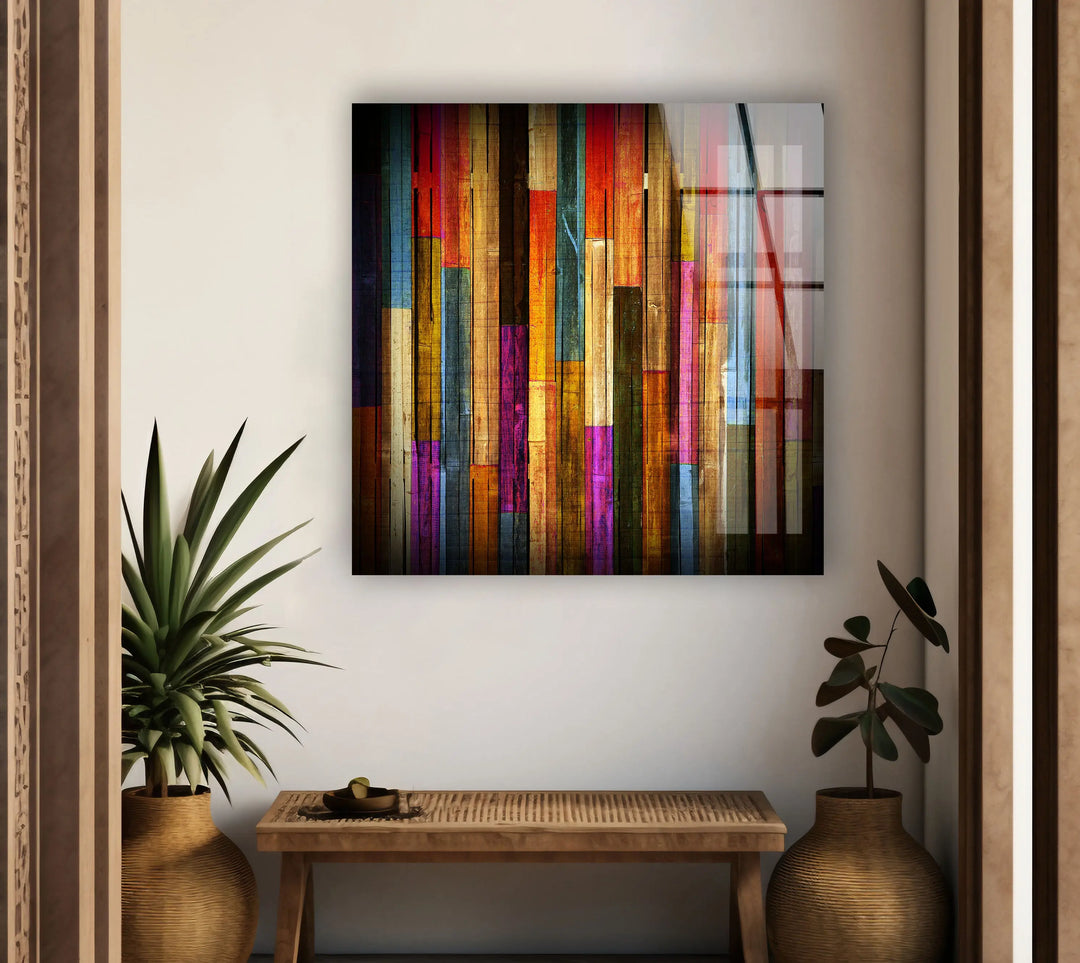 Colorful Wooden Tempered Glass Wall Art - MyPhotoStation