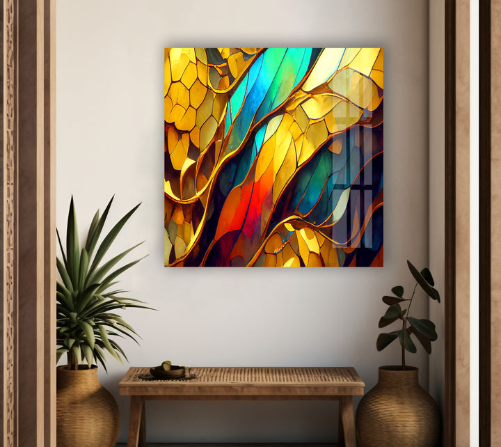 Gold Stained Glass Wall Art stained glass wall art, stained glass wall decor