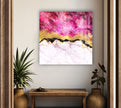 Pink Marble Tempered Glass Wall Art