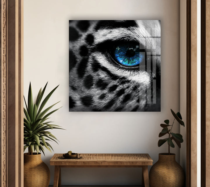 Leopard Eye Glass Wall Art Glass Printing Wall Art, Print photos on glass