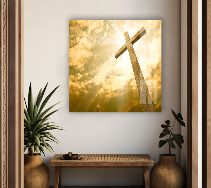 Cruz Cristiana Glass Wall Artwork Designs