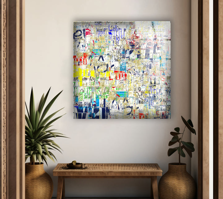 Graffiti Street Abstract Tempered Glass Wall Art - MyPhotoStation