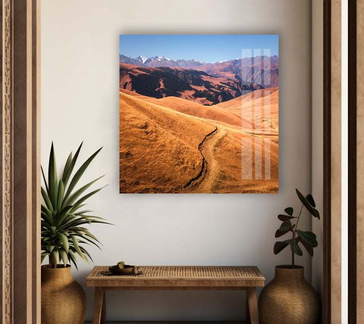 Almaty Kazakhstan Landscape Glass Wall Art photo print on glass, prints on glass wall art