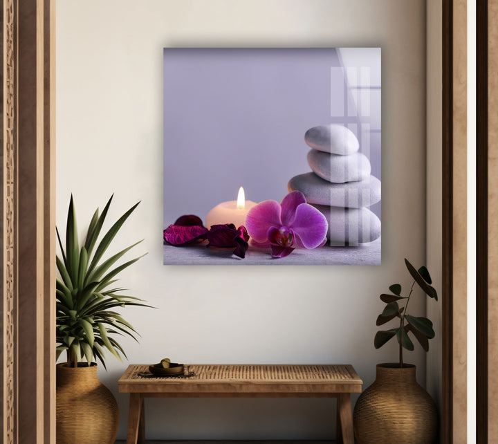 Spa Stone Abstract Modern Glass Art & Cool Wall Art