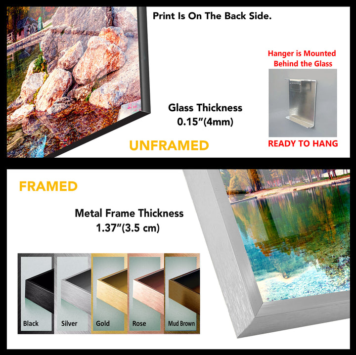 Jasna Lake Landscape Glass Wall Art