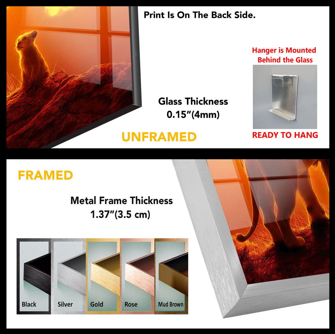 Wild Life Tempered Glass Wall Art - MyPhotoStation