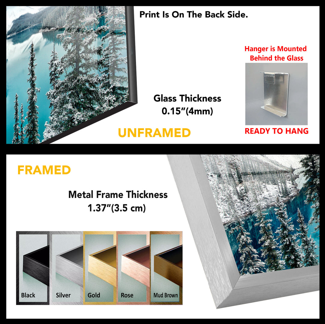 Moraine Lake Glass Wall Art