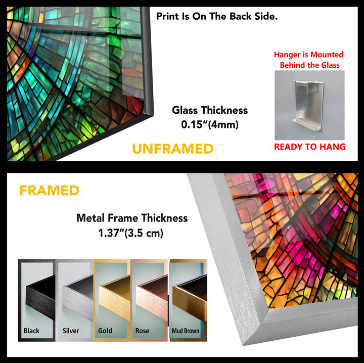 Stained Tempered Glass Wall Art - MyPhotoStation