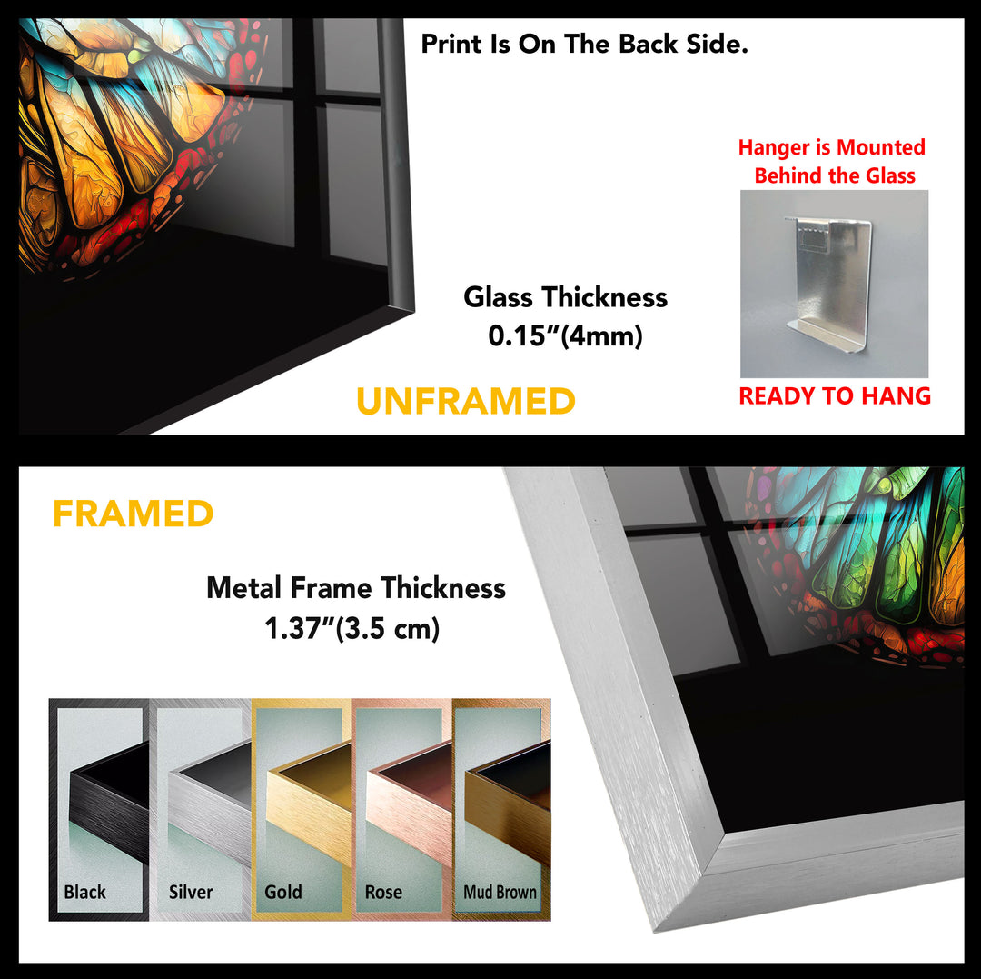 Butterfly Tempered Glass Wall Art - MyPhotoStation