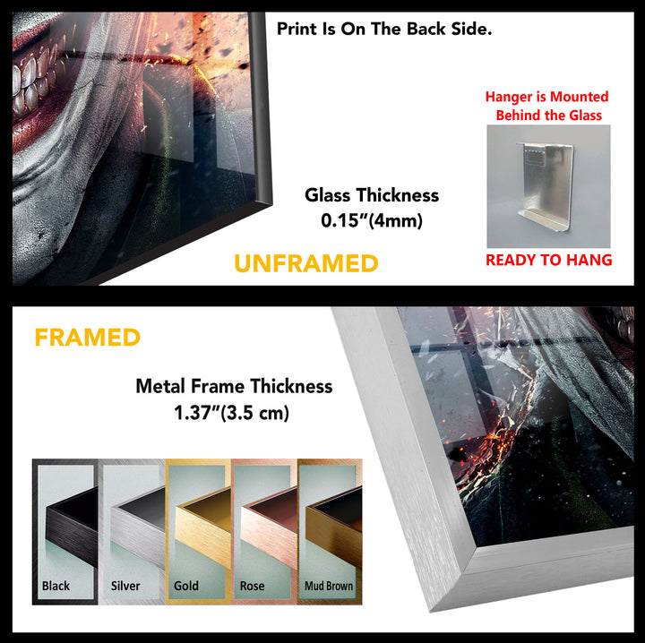 Joker Tempered Glass Wall Art - MyPhotoStation