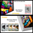 Stained Graffiti Glass Wall Art , photo print on glass, prints on glass wall art