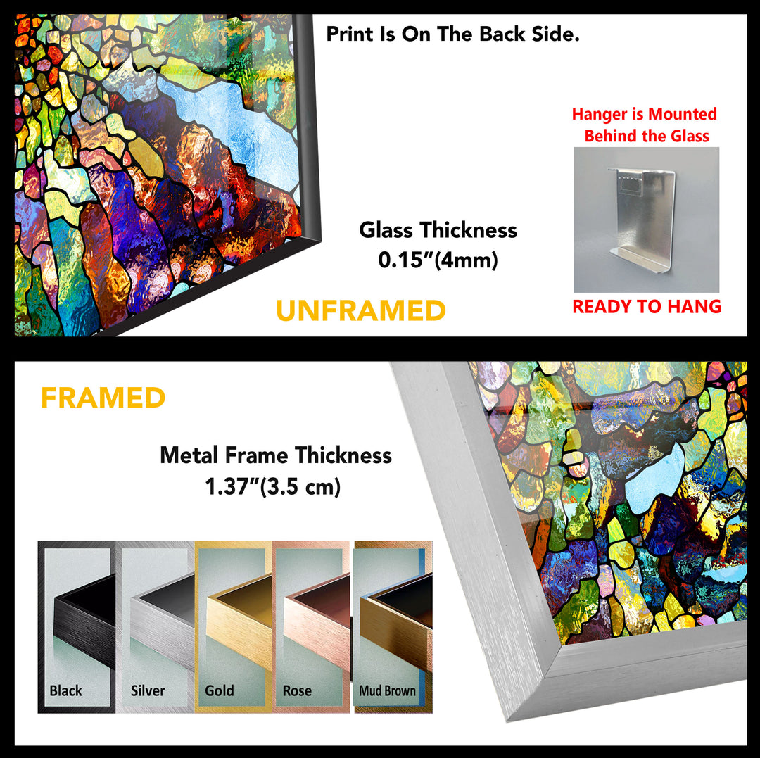 Stained Tempered Glass Wall Art - MyPhotoStation