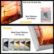 Christian Cross with Sunset Tempered Glass Wall Art