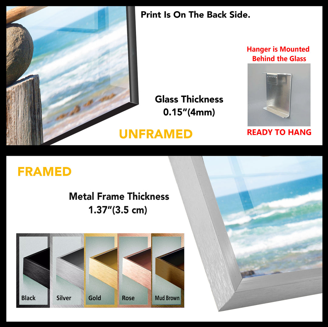 Stone and Balance Tempered Glass Wall Art - MyPhotoStation