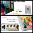 Claude Monet Abstract Tempered Glass Wall Art