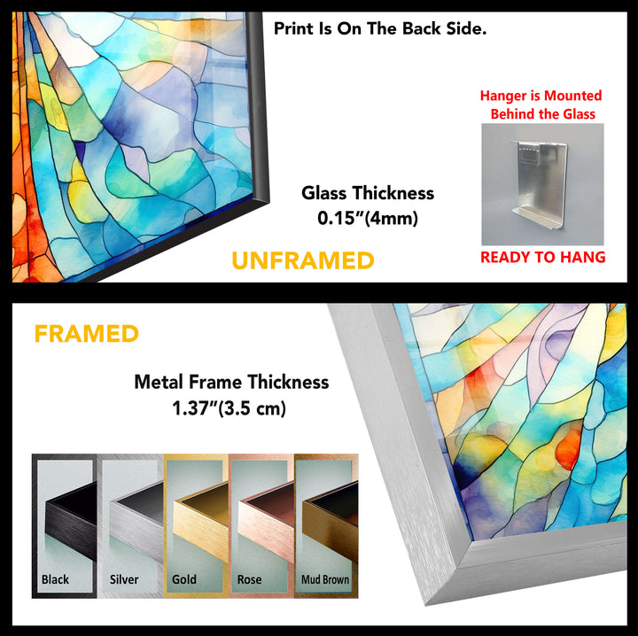 Stained  Tempered Glass Wall Art - MyPhotoStation