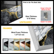 Black Gold Marble Wall Decor Tempered Glass Wall Art - MyPhotoStation