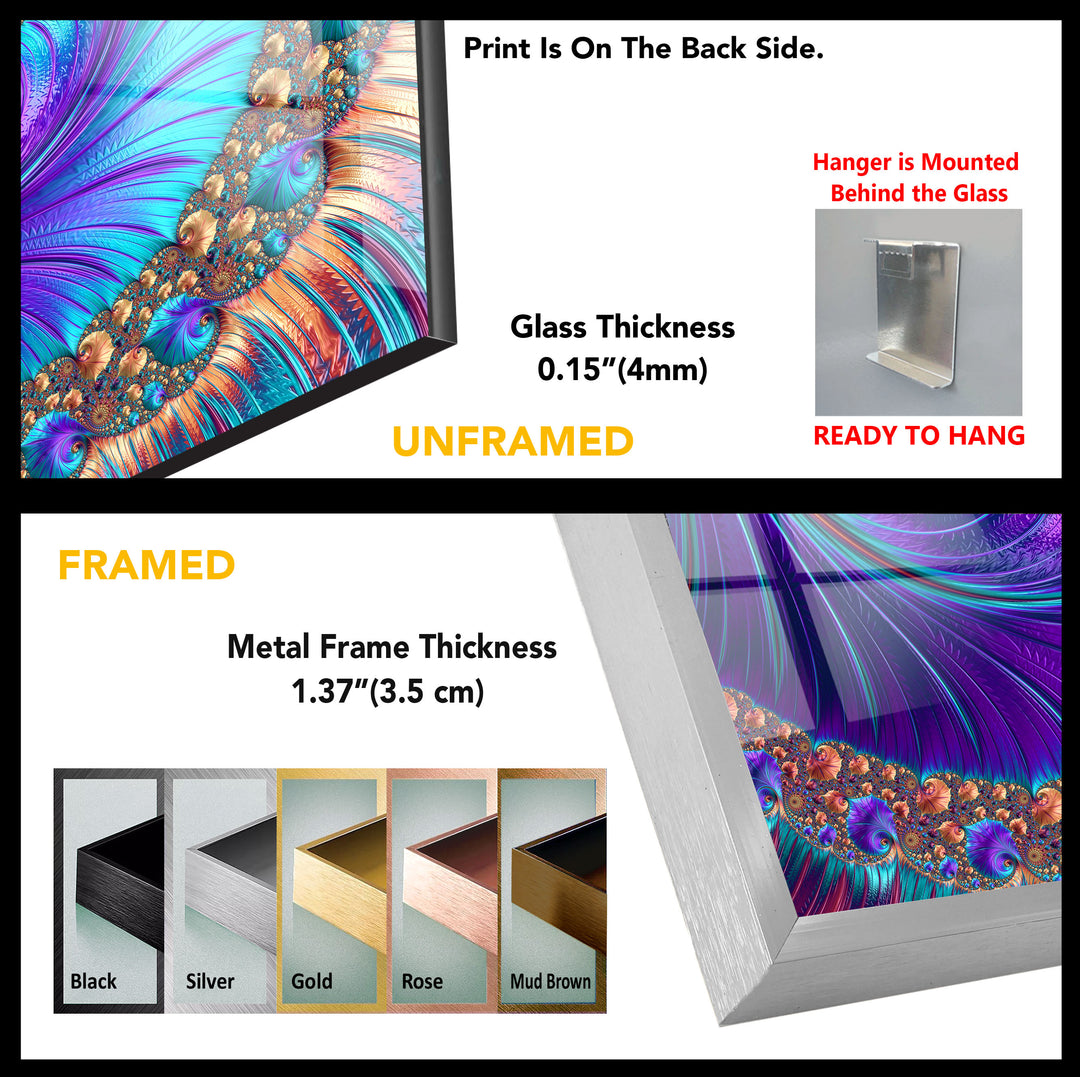 Abstract Tempered Glass Wall Art - MyPhotoStation