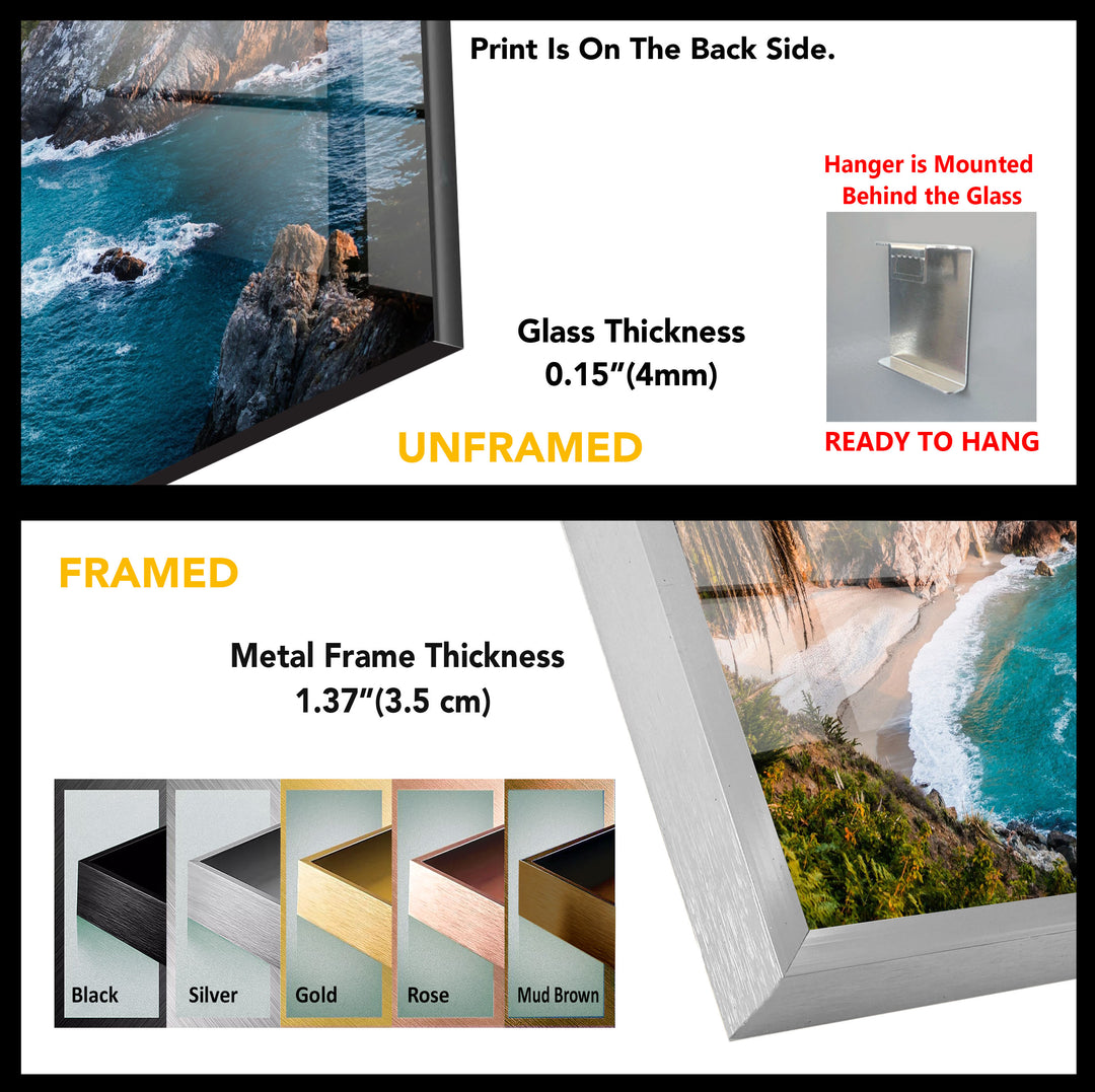 McWay Falls Glass Wall Art