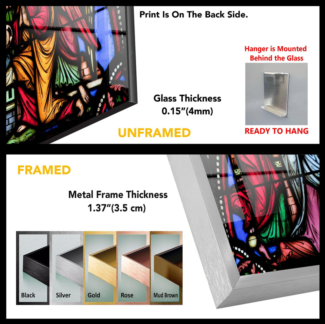 Christ Window Tempered Glass Wall Art - MyPhotoStation