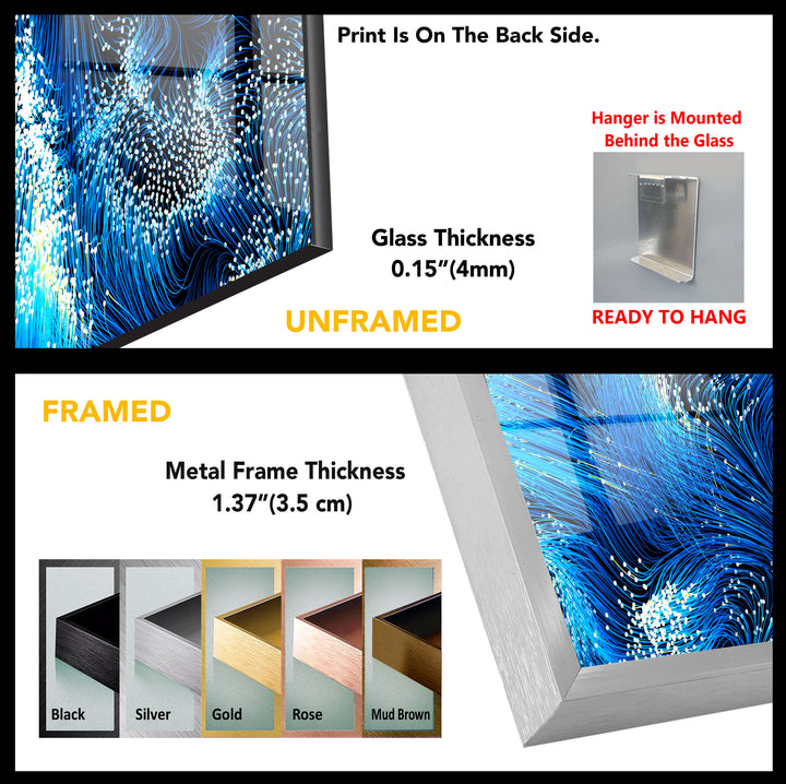 Abstract Tempered Glass Wall Art - MyPhotoStation