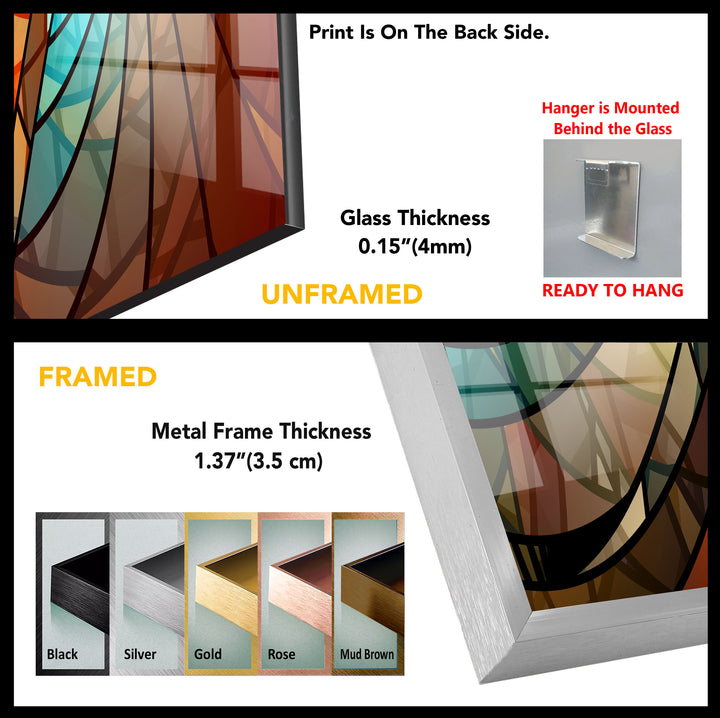 Stained Colorful Tempered Glass Wall Art - MyPhotoStation