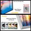 Lake Landscape with Sunset Tempered Glass Wall Art