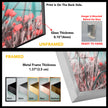 Poppy Flowers Tempered Glass Wall Art