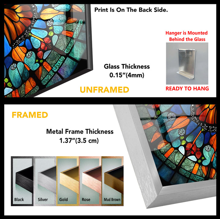 Butterfly Tempered Glass Wall Art - MyPhotoStation