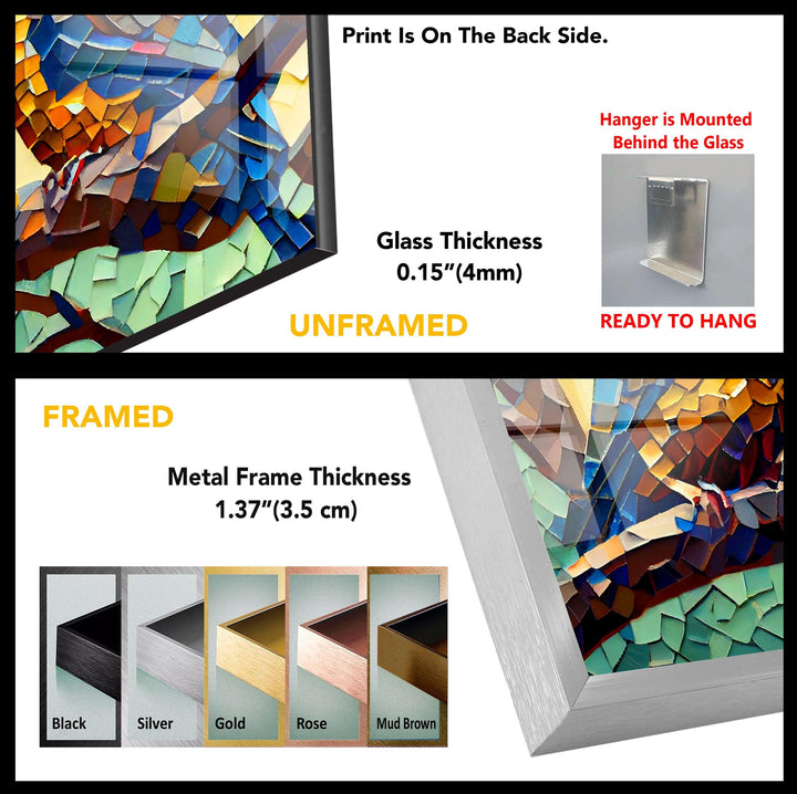 Mosaic Tempered Glass Wall Art - MyPhotoStation