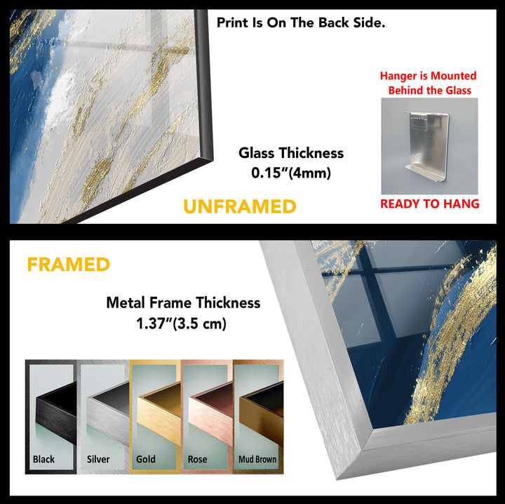 Abstract Tempered Glass Wall Art - MyPhotoStation