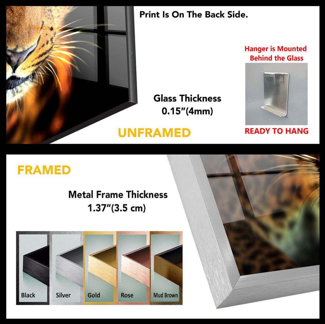 Wild Animal Tempered Glass Wall Art - MyPhotoStation